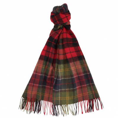 Barbour Brack Patchwork Tartan Scarf Cardinal/Classic