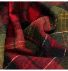 Barbour Brack Patchwork Tartan Scarf Cardinal/Classic