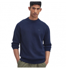 Barbour Holden Half Zip Lambswool Sweater Navy