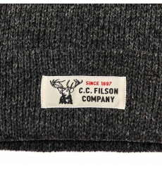 Filson Lined Ragg Wool Beanie Charcoal Heather front