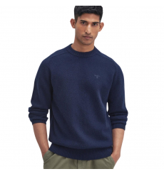 Barbour Holden Half Zip Lambswool Sweater Navy