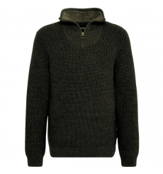 Barbour Holden Half Zip Lambswool Sweater Navy