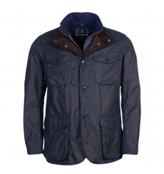 Barbour Holden Half Zip Lambswool Sweater Navy