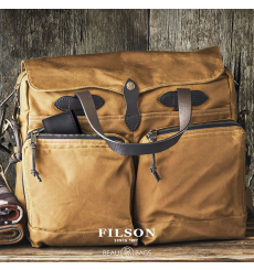 Filson 24-Hour Tin Cloth Briefcase Dark Tan