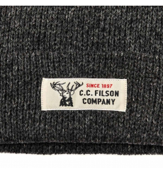 Filson Lined Ragg Wool Beanie Charcoal Heather front