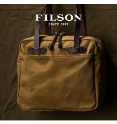 Filson Tote Bag With Zipper 11070261 Tan