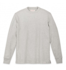 Filson Waffle Knit Thermal Crew Mossy Rock front