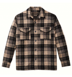 Filson Beartooth Jac Shirt Golden Brown Multi Stripe front