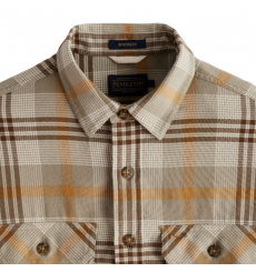 Pendleton Burnside Flannel Shirt Olive/Blue/Rust Plaid