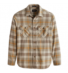 Pendleton Burnside Flannel Shirt Olive/Blue/Rust Plaid