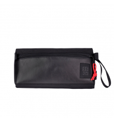 Topo Designs Dopp Kit Ballistic Black/Black Leather