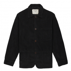 Portuguese Flannel Labura Cotton-Corduroy Overshirt Black