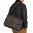 Barbour Leather Briefcase Chocolate