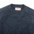 Filson Irish Wool 5 Gauge Sweater Blue/Green Melange front detail