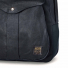 Filson Journeyman Backpack Navy front logo detail