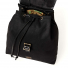 Filson Rugged Twill Drawstring Backpack Black Drawcord-cinch closure