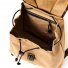 Filson Rugged Twill Drawstring Backpack Tan Interior zippered security pocket