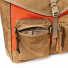 Filson Surveyor Messenger Bag Dark Tan/Flame cargo pocket