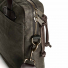 Filson Tin Cloth Compact Briefcase Otter Green side close-up