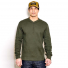 Waffle Knit Henley Mossy Rock wearing front