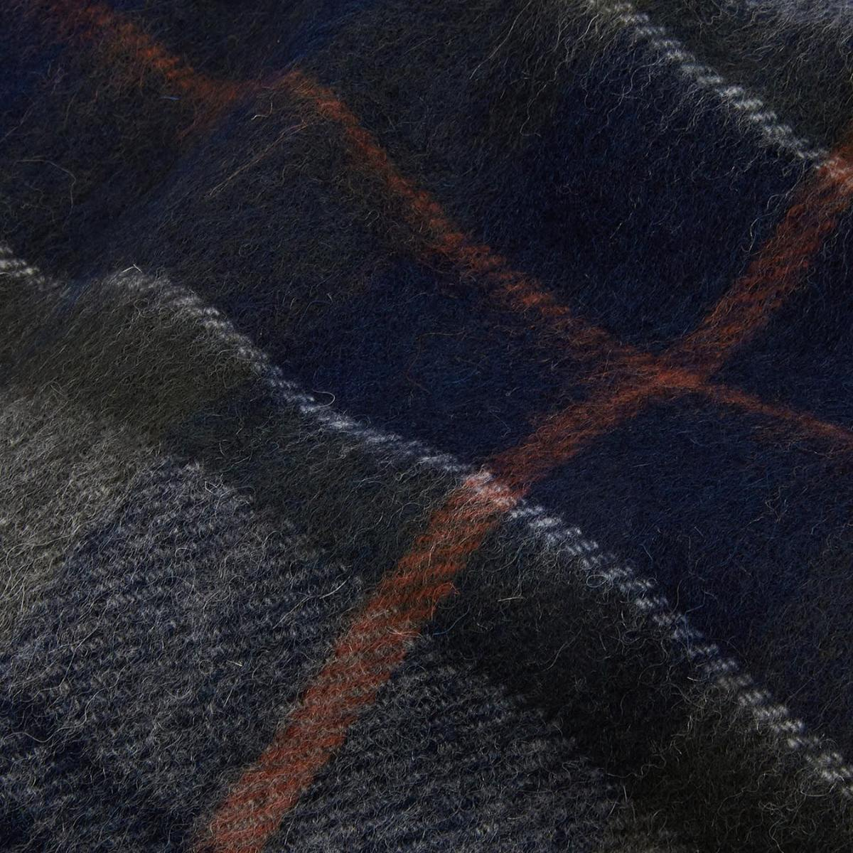 Barbour Brack Patchwork Tartan Sjaal, gemaakt van lamswol, extra groot