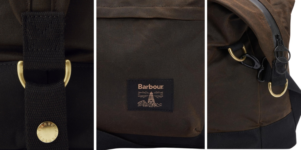 Barbour Field Wax Holdall Duffle Bag Olive/Black, Geweldige weekendtas voor een stijvolle man.