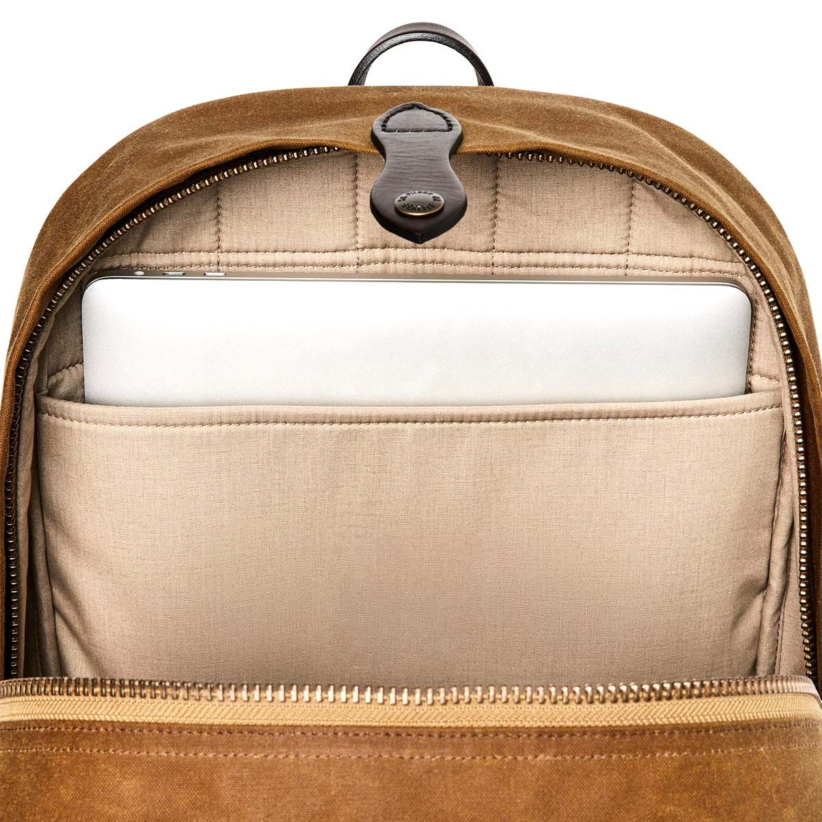 Filson Journeyman Backpack Tan, ook voor zakelijk gebruik met laptop