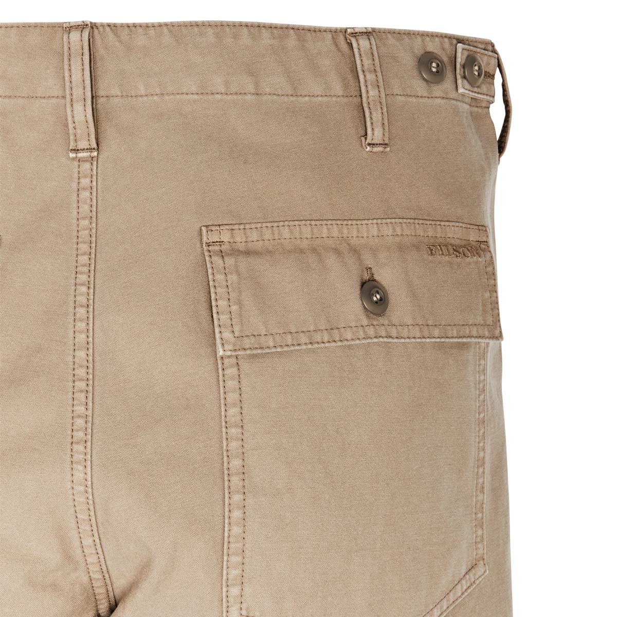 Filson Field Supply Pants Gray Khaki, Vintage-geïnspireerde broek - Archivaal ontwerp ontmoet militaire duurzaamheid