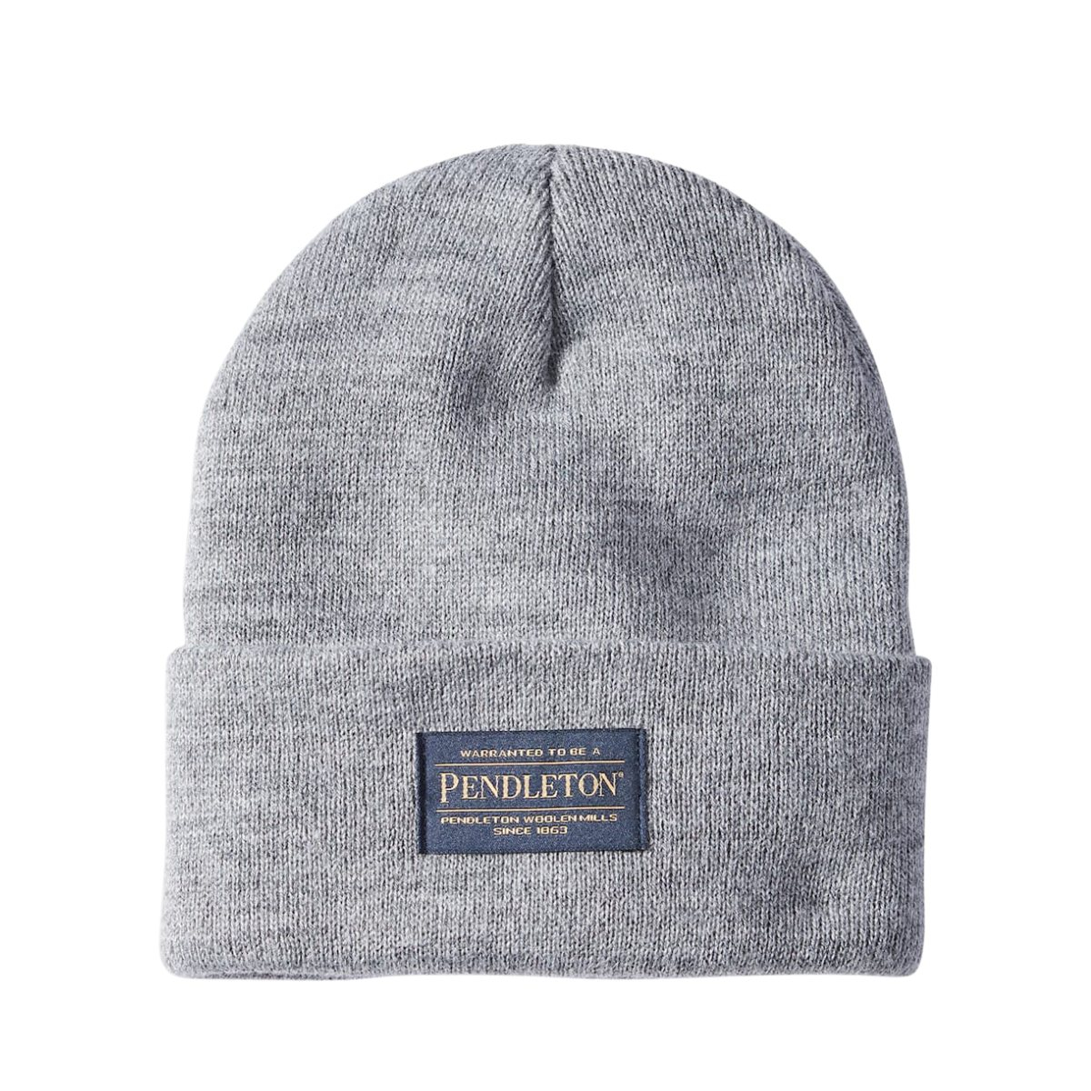 Pendleton Beanie Grey Heather, Soft, warm, and timeless.