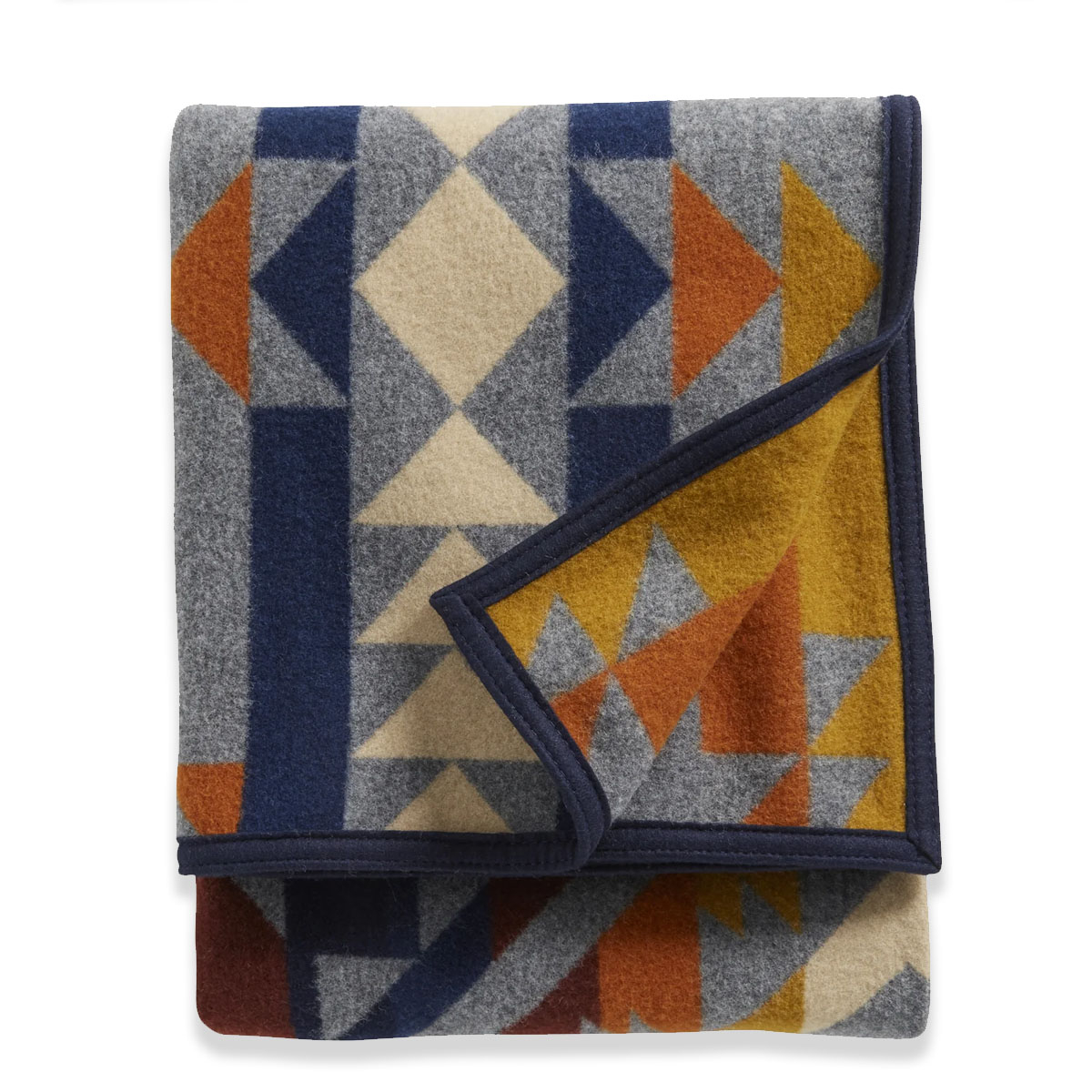 Pendleton Jacquard Napped Throw Blanket Smith Rock/Grey Mix, deze deken is perfect voor een dutje, om te lezen of gewoon om te bewonderen