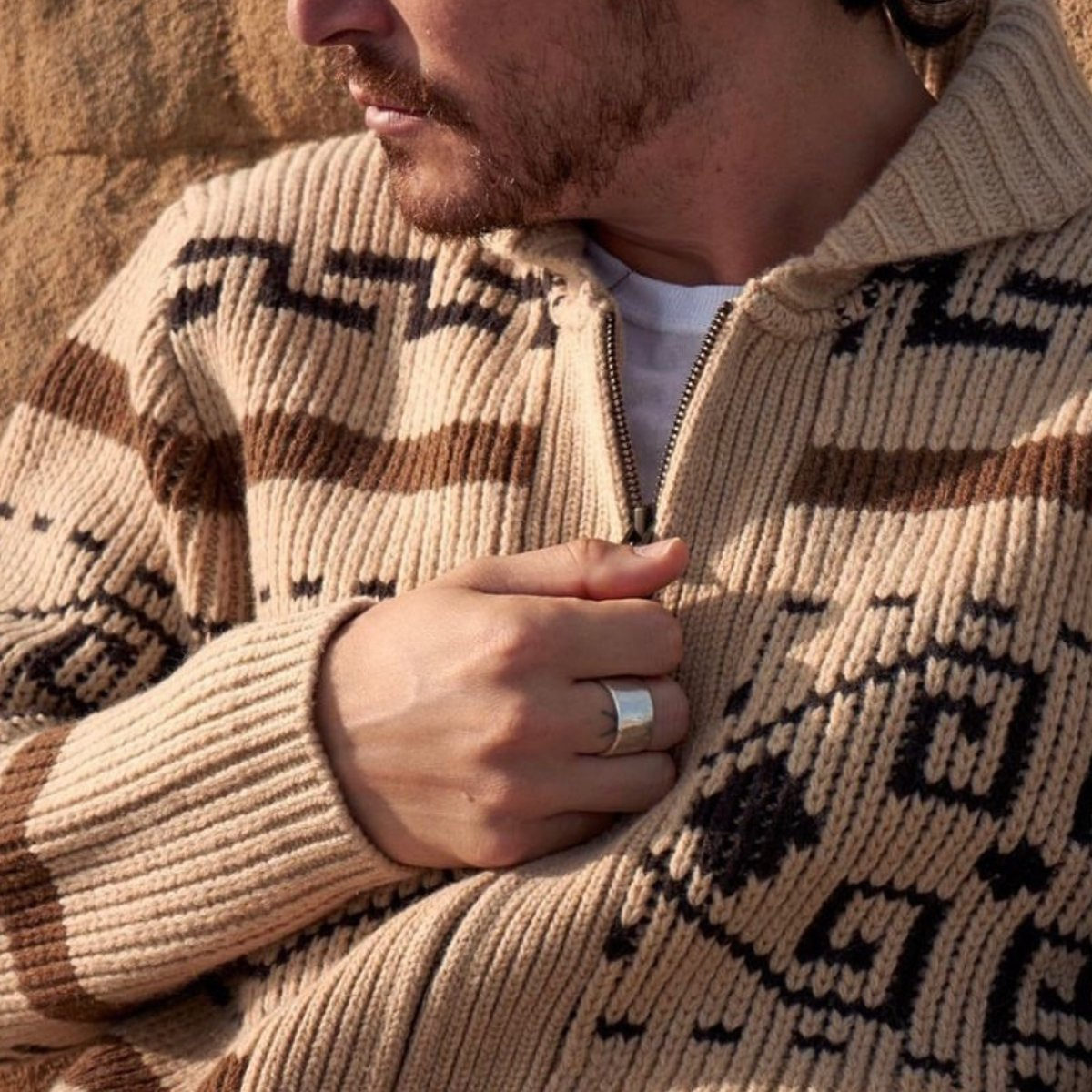 Pendleton The Original Westerley Cardigan Tan/Brown,Super thick and warm, the Westerley was one cozy sweater.