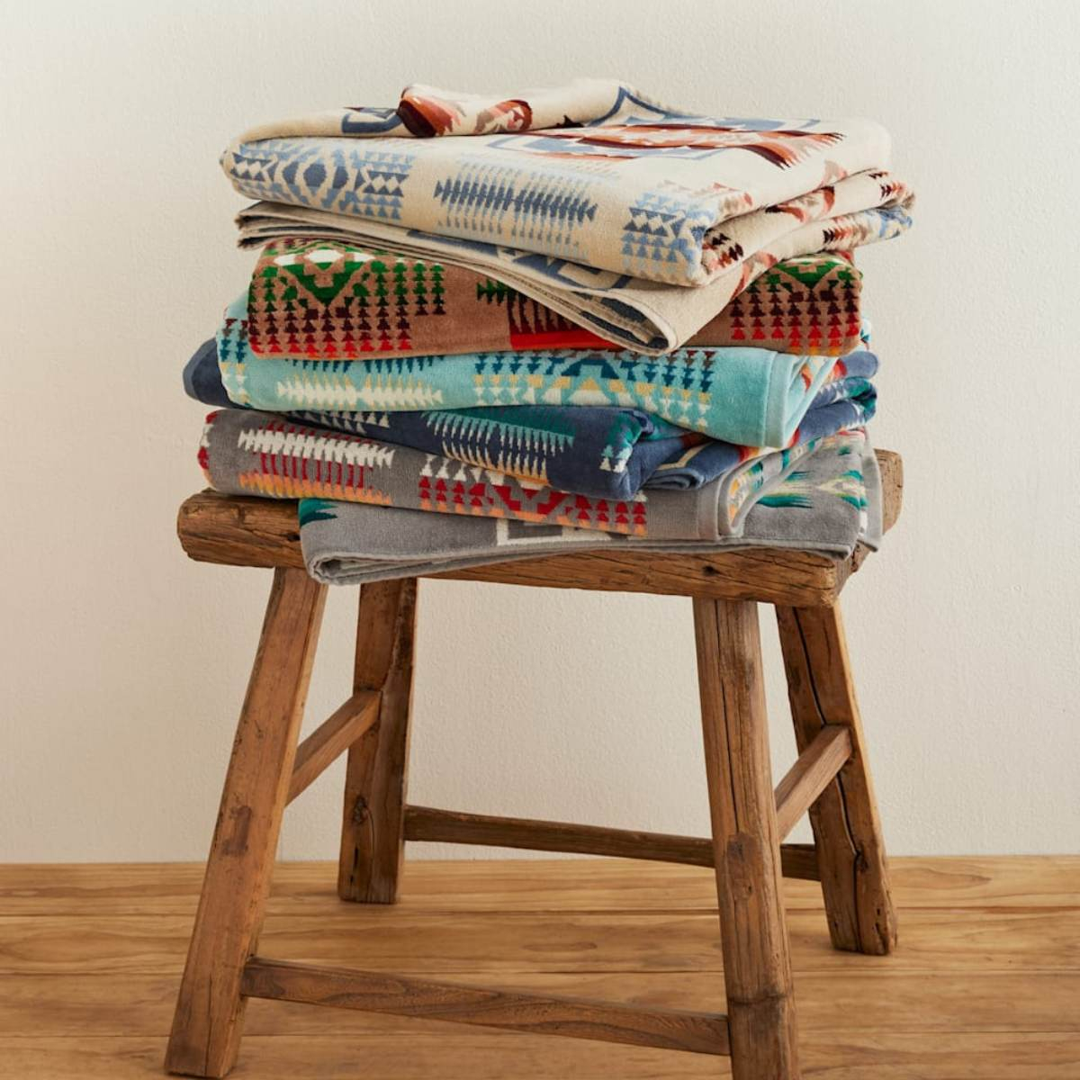 Pendleton Oversized Jacquard Spa Towel Collection, supergrote en extra zachte badstof velours handdoeken