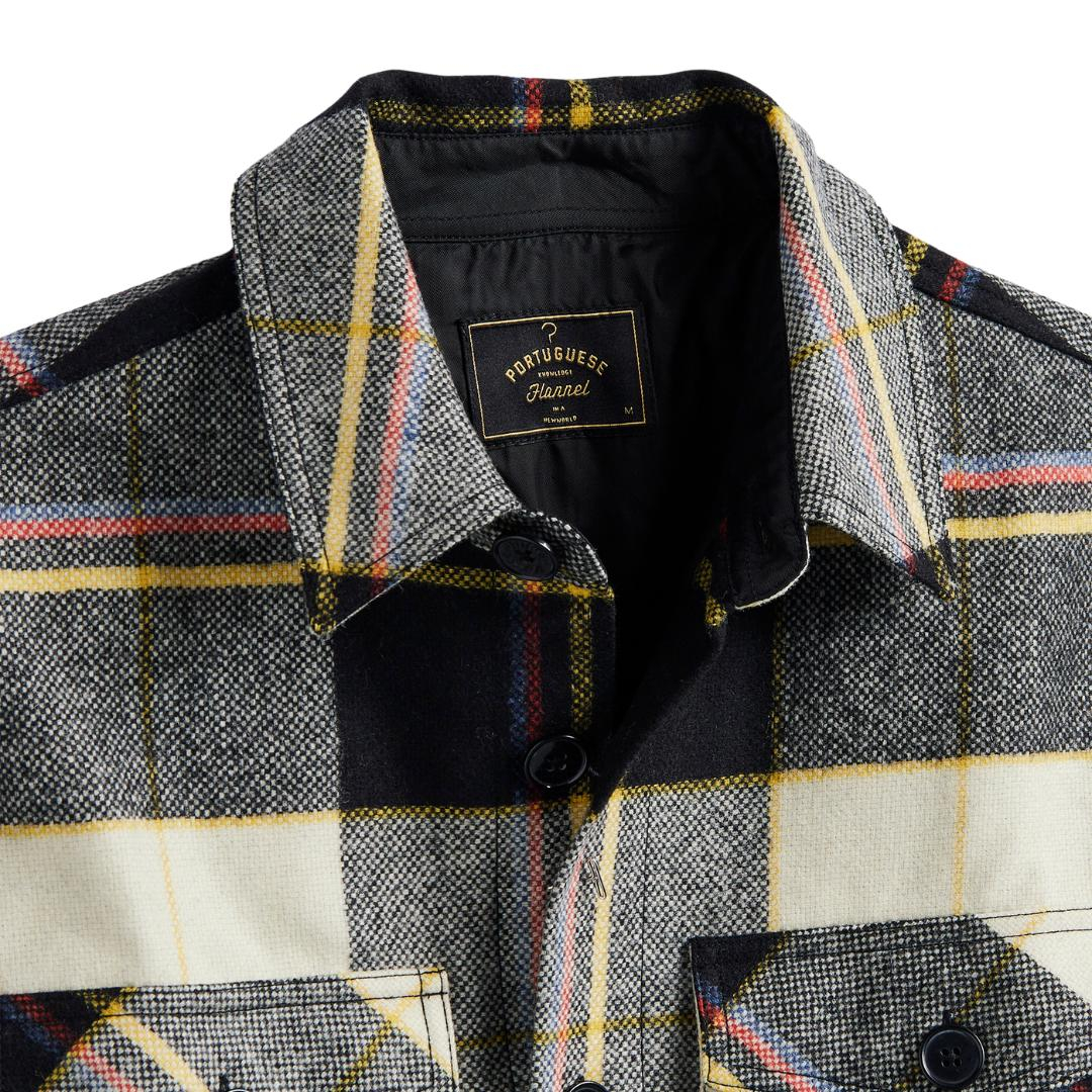 Portuguese Flannel Logan Wool Lined Overshirt, expertly crafted from high-quality materials