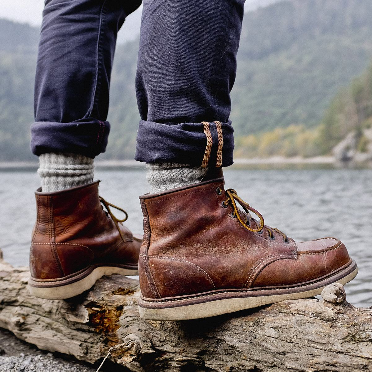 Red Wing 1907 Classic Moc Toe Boots Copper Rough & Tough (Oil Tanned) 