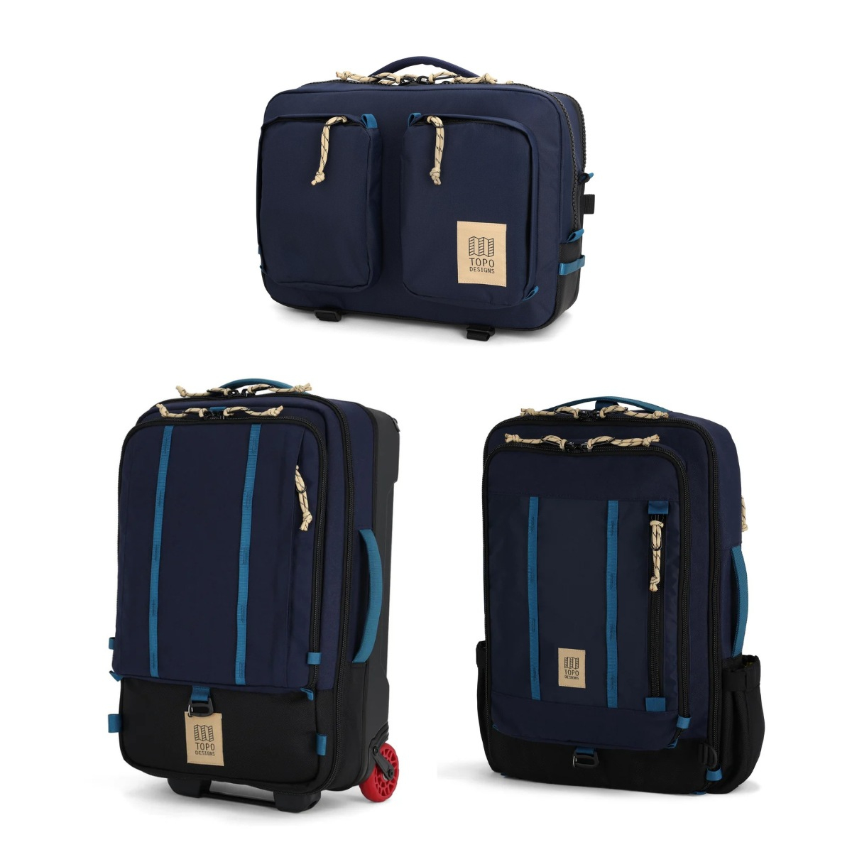 Topo Designs Global Travel Bag 30L Pond Blue/Spicey the-most-versatile-travel-bag